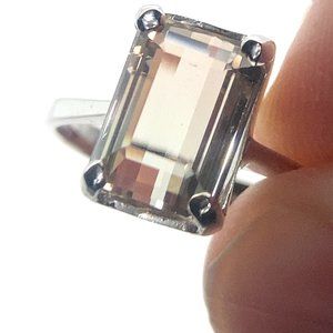 Tourmaline 2.89ct Solid 14K White Gold Ring